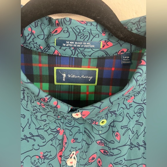 William Murray Golf Men’s 25,000 Bulbs LS Button Down - Picture 7 of 13